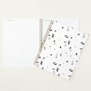 Agenda una foto en blanco y negro de un rebaño de aves
