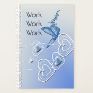 Agenda Una mariposa y corazones