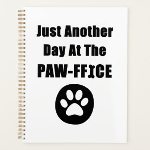 Agenda Una Pata De Perro Cute Un Día Más En La Oficina De