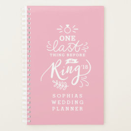 AGENDA UNA ÚLTIMA COSA ANTES DEL ANILLO