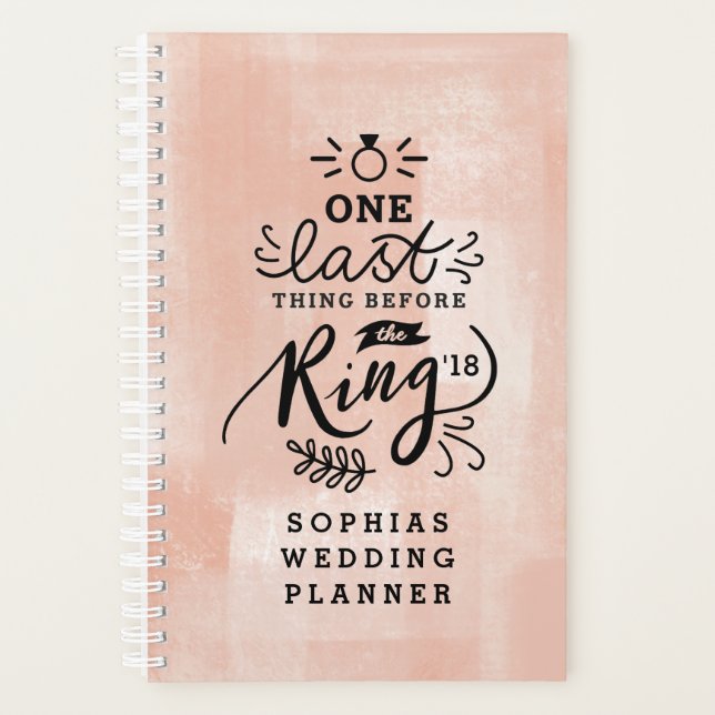 AGENDA UNA ÚLTIMA COSA ANTES DEL ANILLO (Anverso)