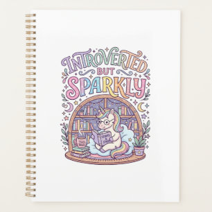 Agenda Unicornio introvertido pero brillante original bla