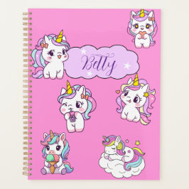 Agenda Unicornio Lindo Personalizado 
