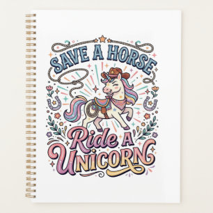 Agenda Unicornio Salva un Caballo Monta un Unicornio Impr