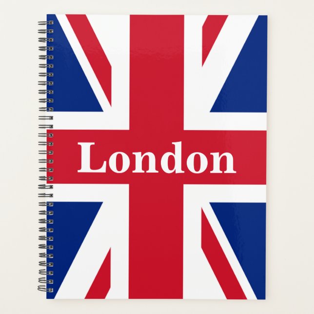 Agenda Union Jack London ~ British Flag Planner (Anverso)