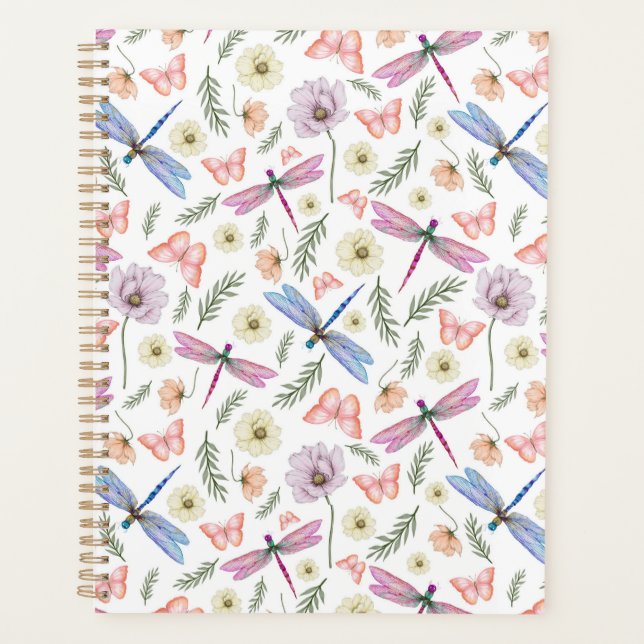 Agenda Unique Dragonflies & Butterflies Planner Journal (Anverso)