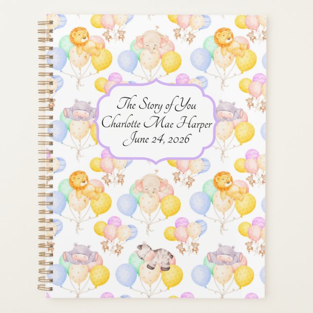 Agenda Unique First Year Baby Memory Journal (Anverso)