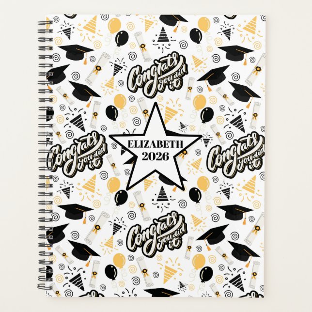 Agenda Unique Graduation Planner Journal (Anverso)