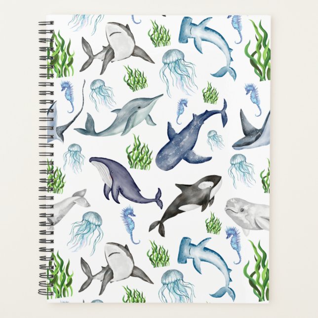 Agenda Unique Marine Life Planner Journal (Anverso)