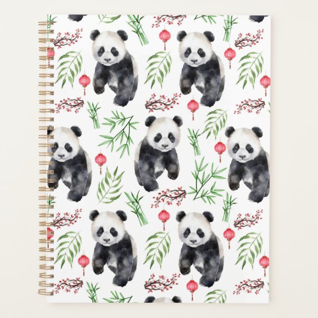 Agenda Unique Pandas Planner Journal (Anverso)