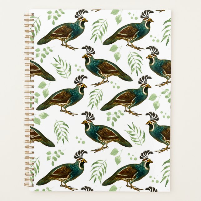 Agenda Unique Quails Planner Journal (Anverso)