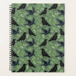 Agenda Unique Ravens Planner Journal in Green