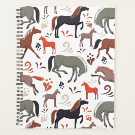 Agenda Unique Wild Horses Planner Journal