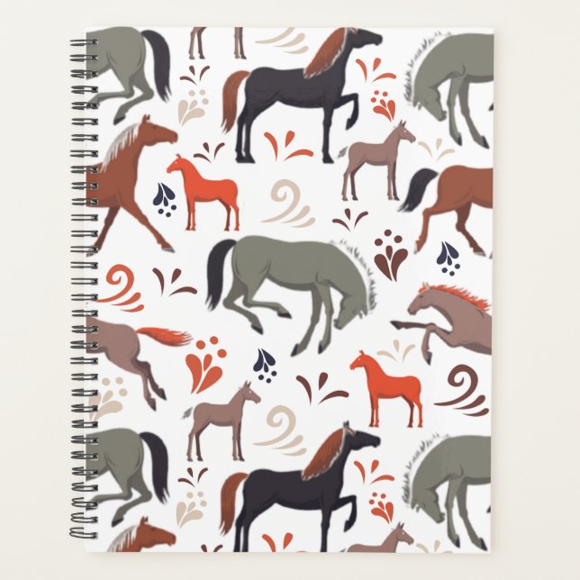 Agenda Unique Wild Horses Planner Journal (Anverso)