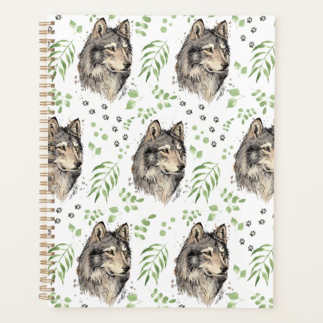 Agenda Unique Wolf Planner Journal (Anverso)