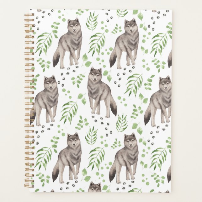 Agenda Unique Wolf Planner Journal (Anverso)