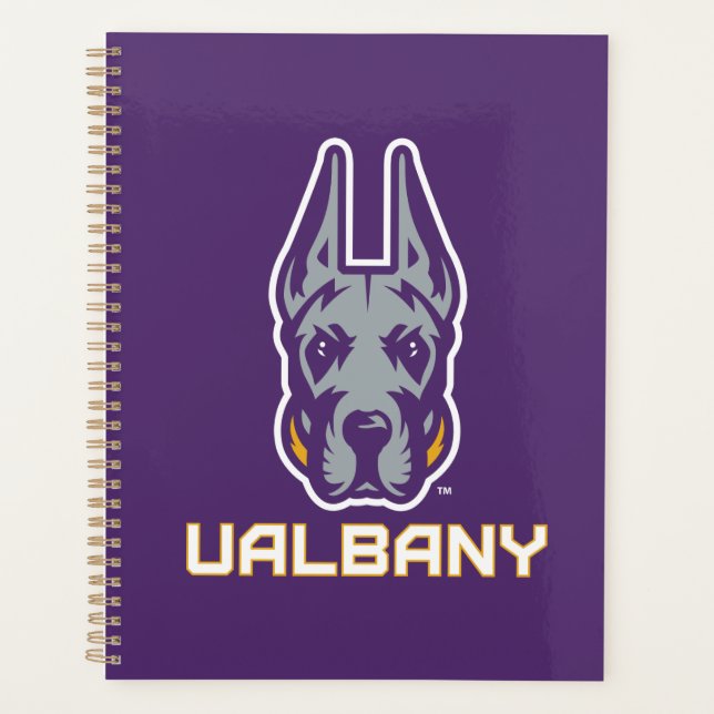 Agenda Universidad de Albany Great Danes (Anverso)