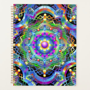 Agenda Universo Mandala Colores Psicodélicos