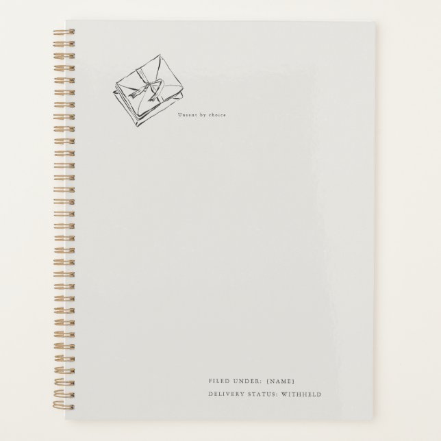 Agenda Unsent Letters- Regency Correspondence (Anverso)