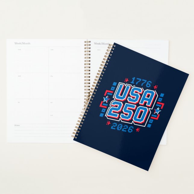 Agenda USA 250 - 1776 a 2026 Pixel Art (Demostración)