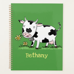 Agenda Vaca corta en ilustracion personalizado de campo v