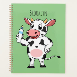 Agenda Vaca feliz con personalizado de biberón