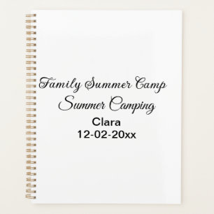 Agenda Vacaciones de camping familiar personalizadas con