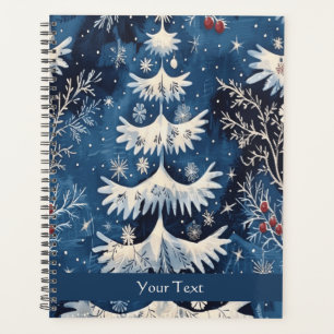 Agenda Vacaciones en árbol de navidad azul