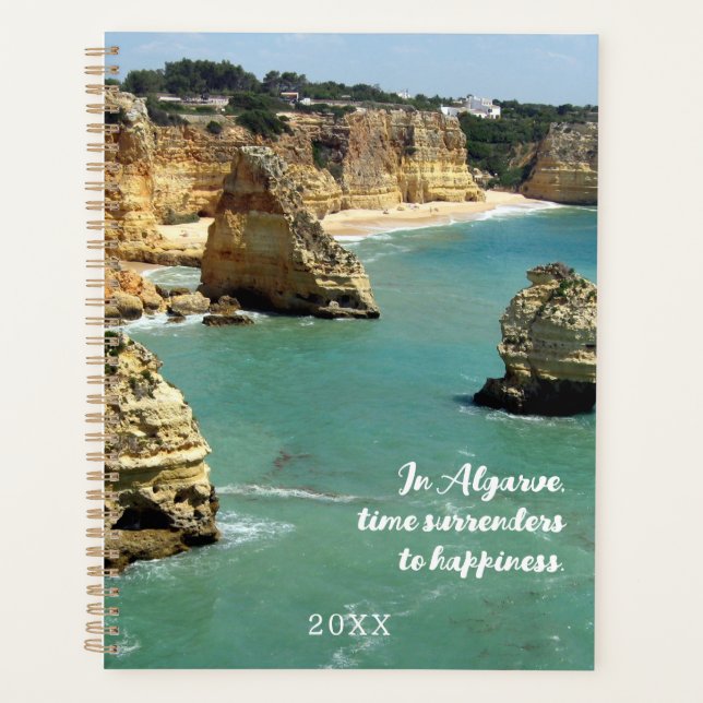 Agenda Vacaciones en la playa de Algarve en Portugal (Anverso)