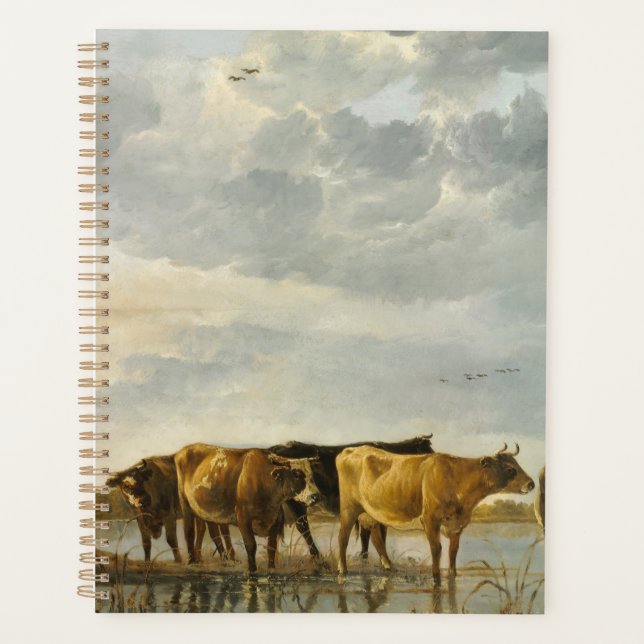 Agenda Vacas en un río Aelbert Cuyp (Anverso)