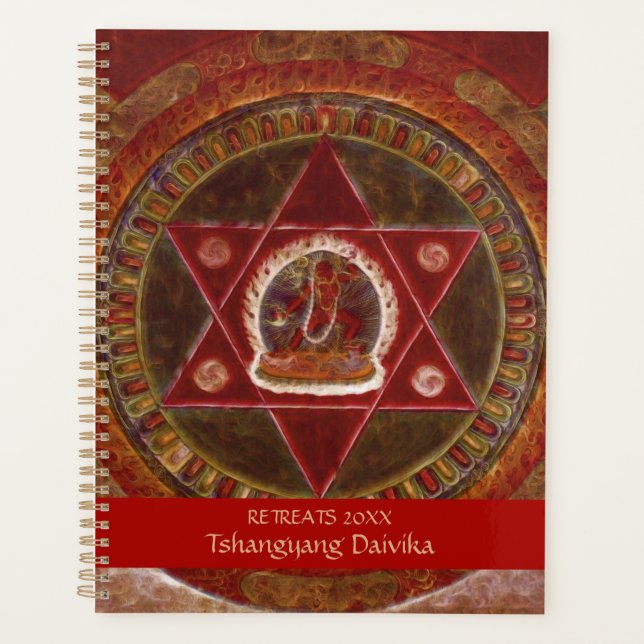 Agenda Vajrayogini se encuentra en dos triángulos rojos c (Anverso)