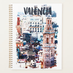 Agenda Valencia España Arquitectura Ciudad acuarela
