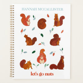 Agenda Vamos a las ardillas divertidas con nombre