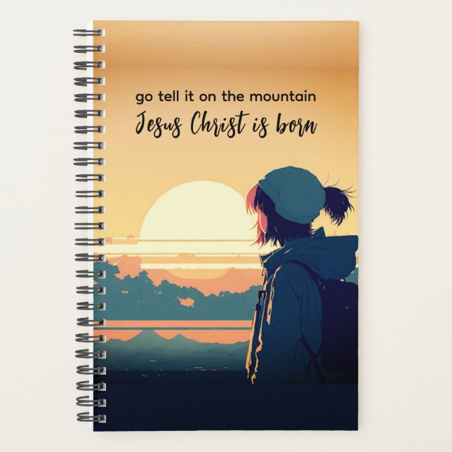 Agenda Vamos Díganlo en la montaña que nació Jesucristo (Anverso)