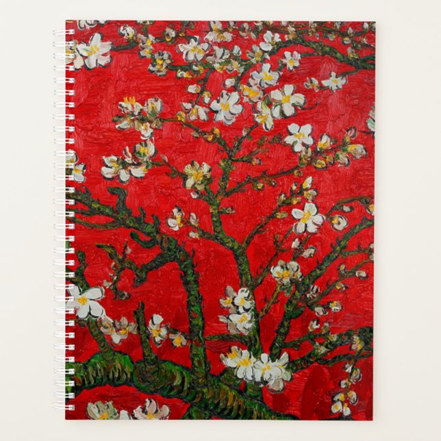 Agenda Van Gogh Almond Blossoms Red (Anverso)