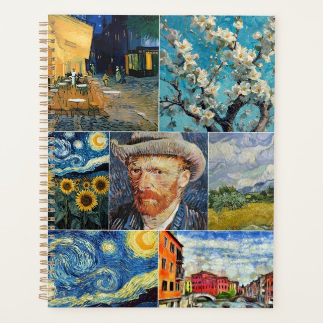 Agenda Van Gogh Fine Art Collage (Anverso)