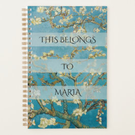 Agenda Van Gogh Flor de Almendro Personalizado (1890) 