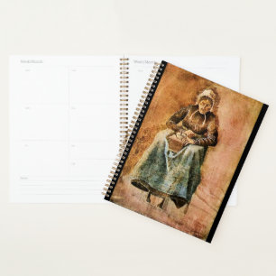 Agenda Van Gogh - Mujer preparando café