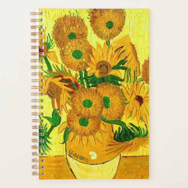Agenda Van Gogh Sunflowers (Anverso)