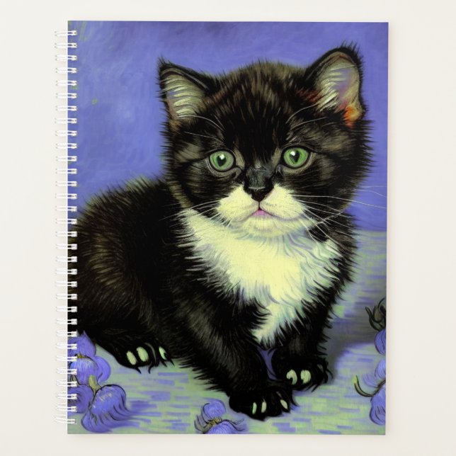 Agenda Van Gogh Tuxedo Kitten (Anverso)