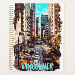 Agenda Vancouver Canada Vintage Travel Skyline