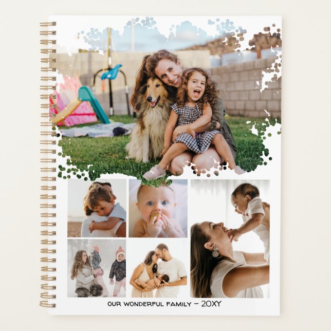 Agenda Varias Fotos Collage La Familia Simple Frame Daily (Anverso)