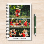 Agenda Varios Collages de fotos crean su propia familia<br><div class="desc">Multi Collage de fotos Create Your Own Personalized Family Planner incluye un collage de fotos de cinco de tus fotos favoritas y personalizado con tu nombre o texto personalizado en tipografía moderna. Perfecto regalo personalizado a la familia y amigos por cumpleaños, Navidades, Día de la Madre, Día del Padre, Abuelos,...</div>