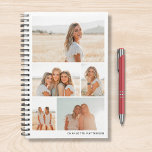 Agenda Varios Collages de fotos crean su propio personal<br><div class="desc">Multi Collage de fotos Create Your Own Personalized Planner (Crear tu propio planificador personalizado) presenta un collage de fotos de cinco de tus fotos favoritas y personalizado con tu nombre o texto personalizado en tipografía moderna. Perfecto regalo personalizado a la familia y amigos por cumpleaños, Navidades, Día de la Madre,...</div>