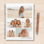 Agenda Varios Collages de fotos crean su propio personal<br><div class="desc">Multi Collage de fotos Create Your Own Personalized Planner (Crear tu propio planificador personalizado) presenta un collage de fotos de cinco de tus fotos favoritas y personalizado con tu nombre o texto personalizado en tipografía moderna. Perfecto regalo personalizado a la familia y amigos por cumpleaños, Navidades, Día de la Madre,...</div>