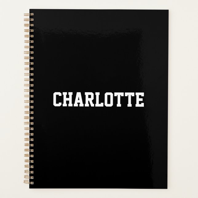 Agenda Varsity deportes atléticos nombre de costumbre bla (Anverso)