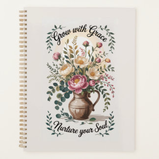 Agenda Vase Con Florals Crecer Con Cita De Gracia