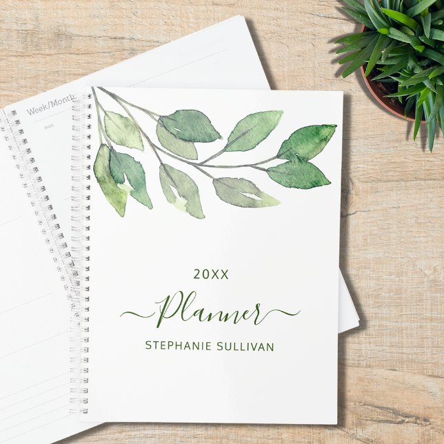 Agenda Vegetación de acuarela personalizada (Subido por el creador)