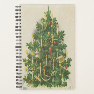 Agenda Velas de árbol de Navidad victorianas antiguas