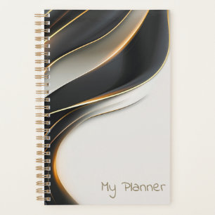 Agenda Velo Negro Personalizado Elegante